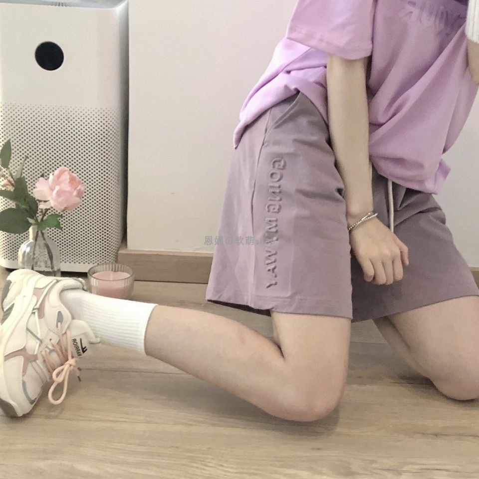 Quần Short Thể Thao Lưng Cao Ống Rộng 2022 Thời Trang Cho Nữ