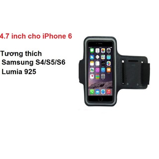 Túi đựng điện thoại đeo bắp tay khi tập thể dục MÀU ĐEN điện thoại 4.7 và 5.5inch