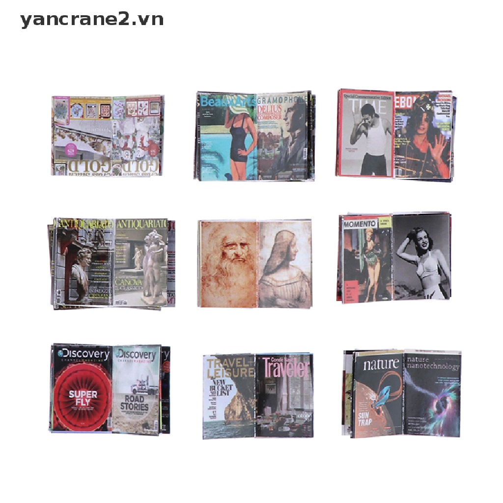 Bộ 3 Mô Hình Tạp Chí mini Tỉ Lệ 1: 12 Dành Cho Búp Bê