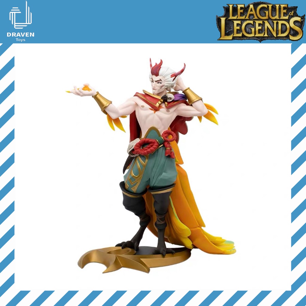 Mô hình cặp đôi hoàn hảo Rakan và Xayah Unlocked Statue - Chính hãng Riot Games - Liên Minh Huyền Thoại