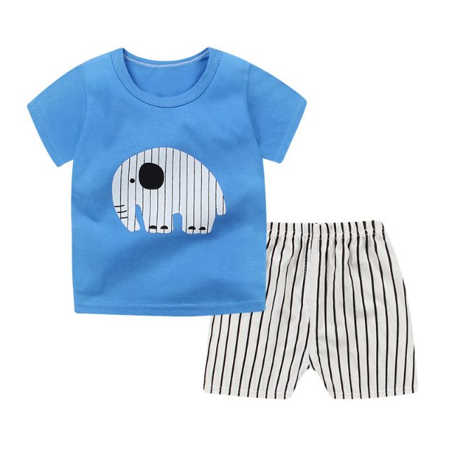 Bộ Quần Áo Cộc Tay Bé Trai/Bé Gái 2 - 4 Tuổi 100% Cotton ( Loại 1)