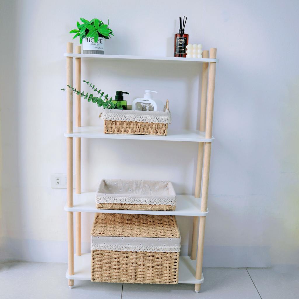 Kệ Gỗ Decor 2,3,4 Tầng Trang Trí Phòng Kệ mỹ phẩm, Kệ Trưng Bày Phong Cách Bắc Âu