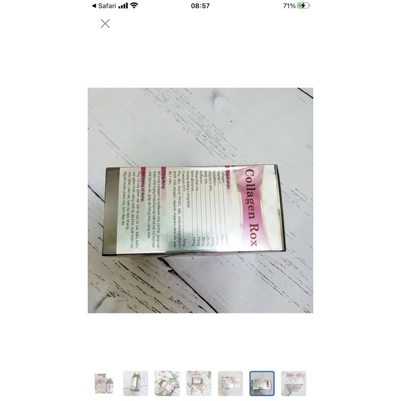 Viên uống COLLAGEN ROX làm đẹp da chống lão hóa, cải thiện nếp nhăn - Hộp 60 viên