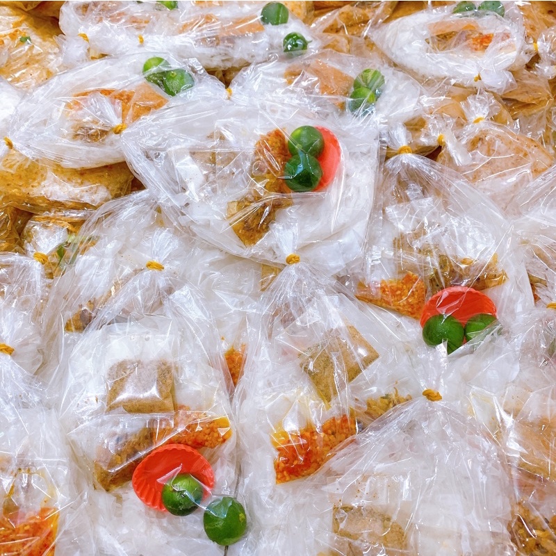 Bánh Tráng Rìa Phơi Sương Trộn Muối Tôm Nhuyễn Sa Tế Tắc Hành Phi Thơm Ngon Đặc Biệt