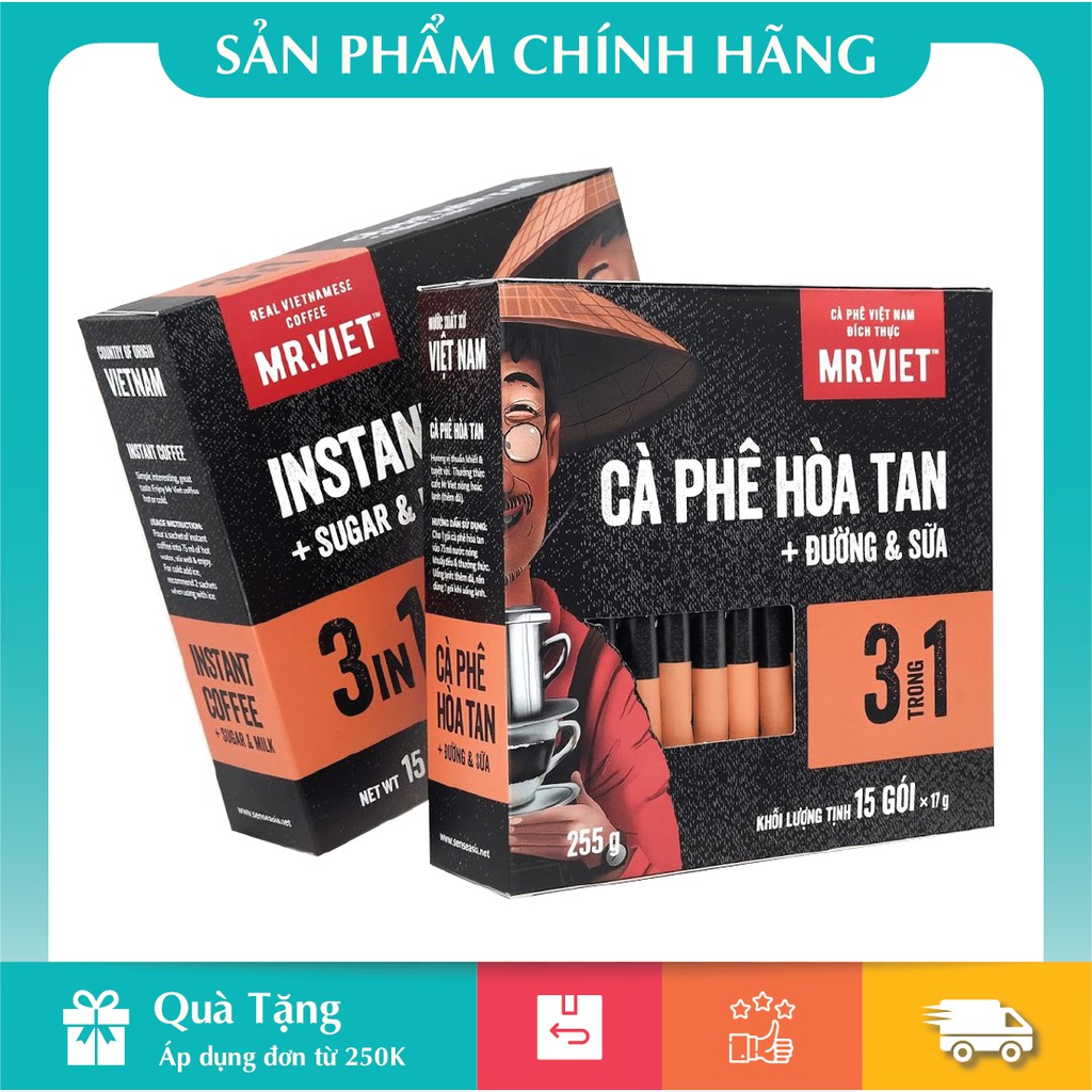 Cà Phê Mr.Việt 3 In 1 255g