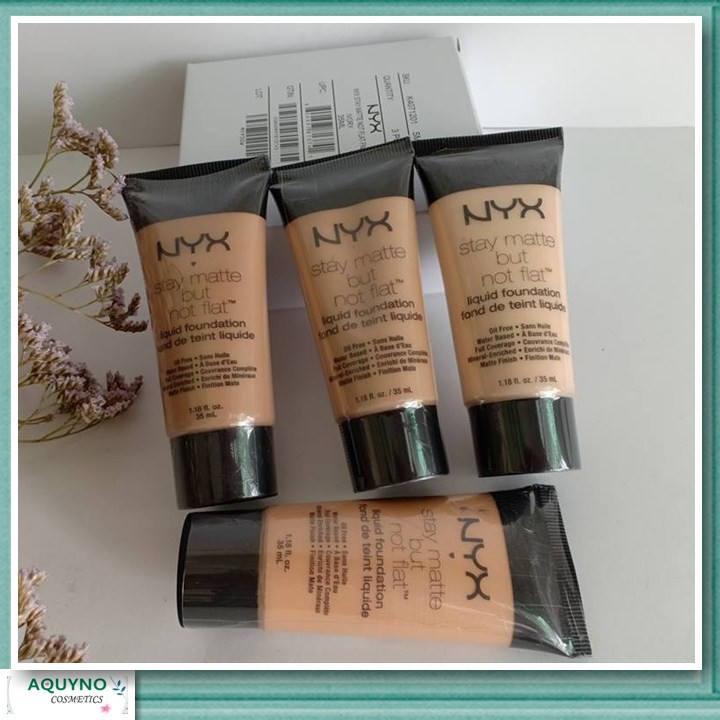 Kem Nền Kiềm Dầu NYX Stay Matte But Not Flat Liquid Foundation