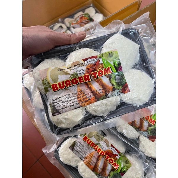 Buger tôm set 6 chiếc date mới cực ngon