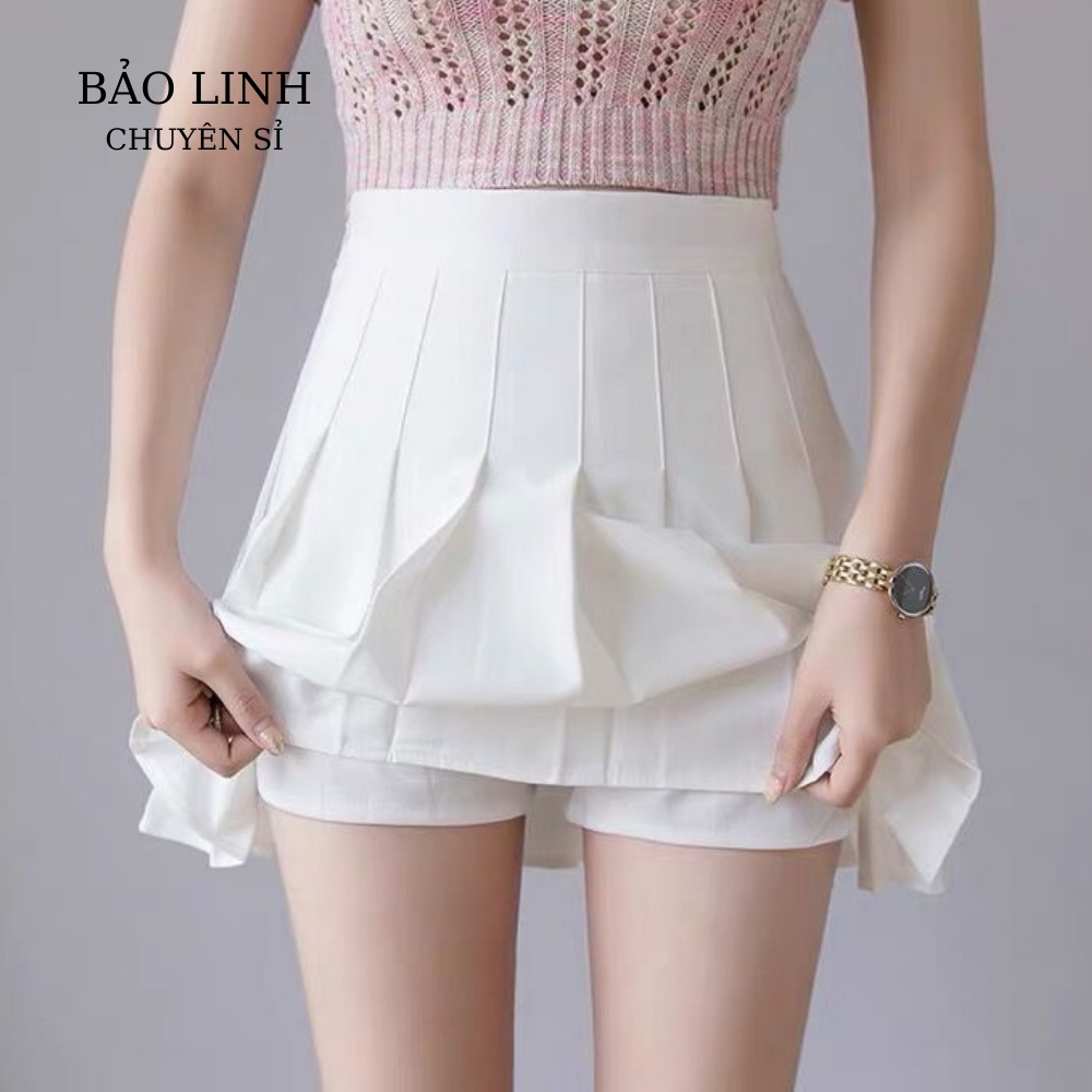 Chân Váy Tennis Xếp Ly Lưng Cao Bảo Linh Dáng Xòe Phong Cách Thời Trang Nữ Hàn Quốc | BigBuy360 - bigbuy360.vn