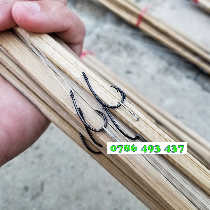 100 Cần Câu Cắm Cá Lóc đầy đủ dây và lưỡi câu ó chuyên dụng