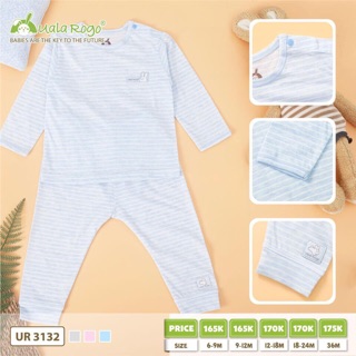 Bộ Uala Rogo vải cotton kẻ mịn UR3132