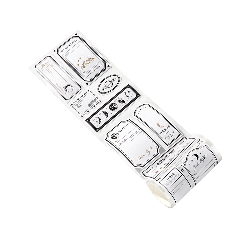 Cuộn Băng Keo Dán Trang Trí Sổ Lưu Niệm Họa Tiết Hoa Lá Thiên Nhiên Kiểu Retro 7.5Cmx3M