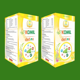 [Combo 2 hộp] Khử mùi hôi miệng làm thơm miệng, cải thiện hôi miệng do các nguyên nhân từ bên trong cơ thể - Komil Detox