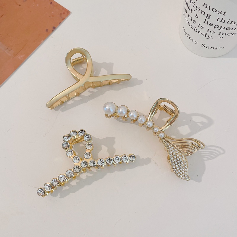 Kẹp tóc nhiều mẫu đính ngọc trai phong cách Hàn Quốc