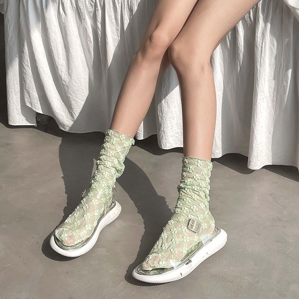 Vớ Lưới Phồng Phối Ren Dễ Thương Thời Trang Xuân Hè Cho Bé Gái