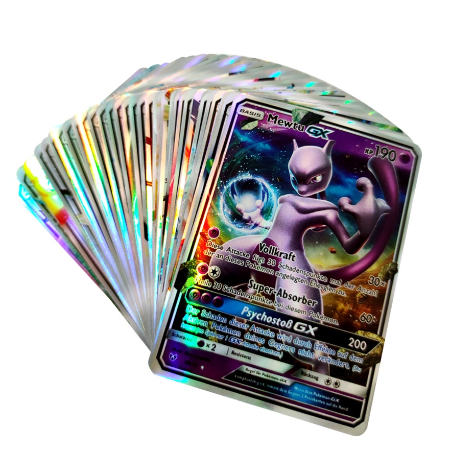 Bộ 100 Thẻ Bài Pokemon Phát Sáng