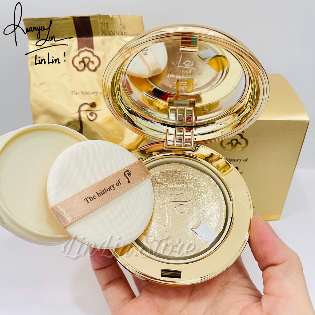Set phấn nước Whoo Luxury Golden Cushion Glow 2 Sản Phẩm, Độ che phủ cao, SPF50+/ PA+++ | BigBuy360 - bigbuy360.vn