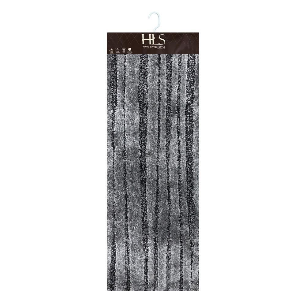 HomeBase HLS Thảm lót sàn thảm lau chân thảm phòng tắm phòng khách Microfiber Thái Lan 45x120cm xám