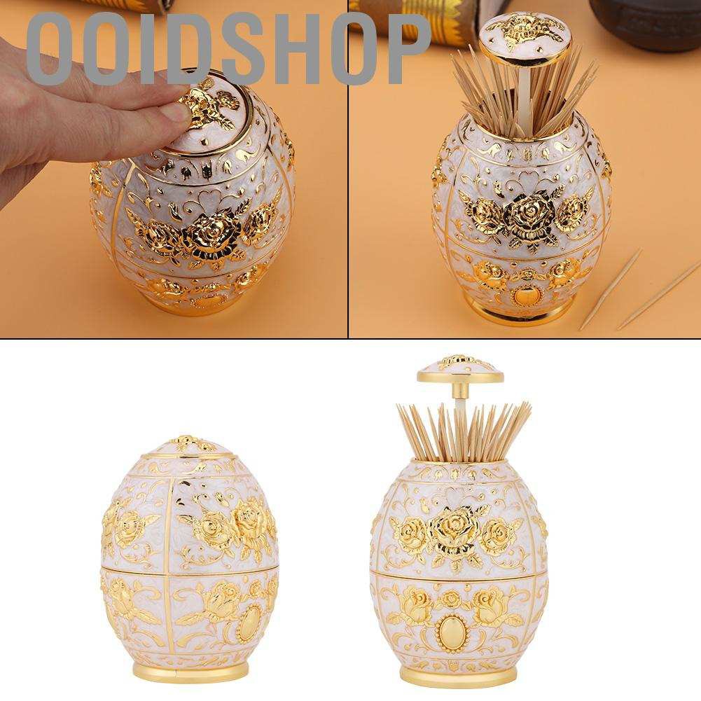 Hộp Đựng Tăm Xỉa Răng Tự Động Chống Bụi Phong Cách Retro