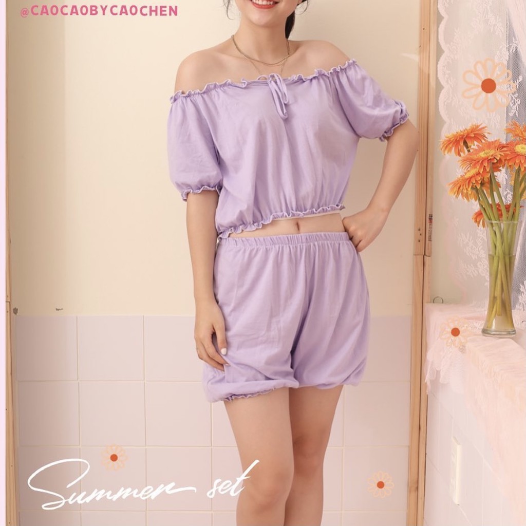 SUMMER SET - BỘ ĐỒ HÈ CỘC TAY COTTON - S0001