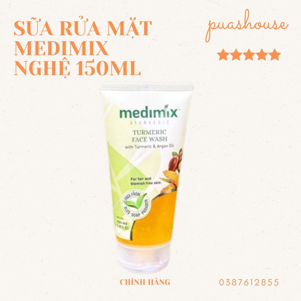 [CHÍNH HÃNG] SỮA RỬA MẶT MEDIMIX NGHỆ SÁNG DA 150ML ẤN ĐỘ