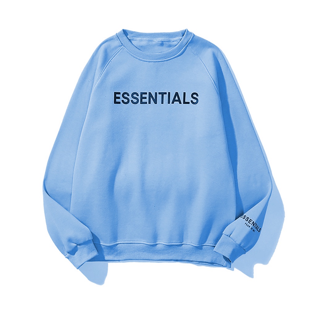 Áo Sweater Essentials nam nữ unisex cổ tròn không mũ chất liệu nỉ bông ấp áp | BigBuy360 - bigbuy360.vn