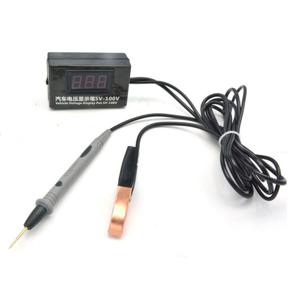 Đầu Dò Thử Điện Màn Hình LCD Kỹ Thuật Số 9-60V Chính Xác Dành Cho Ô Tô
