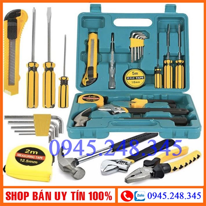 Bộ dụng cụ sửa chữa đa năng 16 món innox. Chắc chắn. Tiện lợi sử dụng cho gia đình và cá nhân