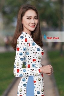 Vải áo dài hoa nhí