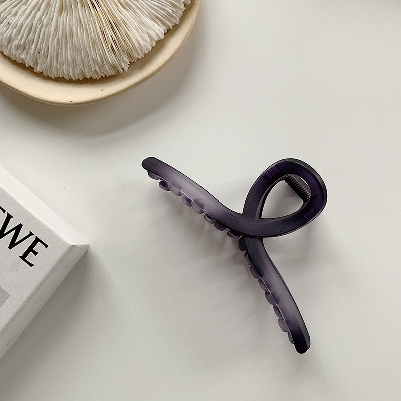 Kẹp Tóc Màu Nhám Đơn Giản Phong Cách Hàn Quốc Cho Nữ