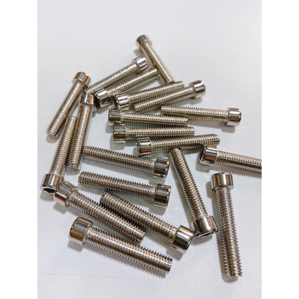 Ốc bulong 8li 8li20 8li25 8li30 8li40 8li50 inox đầu lục giác chìm không gỉ sáng bóng thông dụng mọi loại xe