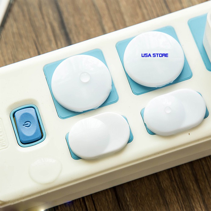 [FREESHIP] Bộ 20 Nút Bịt Ổ Điện Chống Giật Loại 2/3 Chân Nhựa ABS Siêu Bền, Chống Nhiệt Cao Cấp, An Toàn Cho Bé