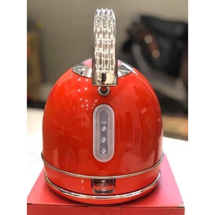 Ấm siêu tốc Swan Retro đỏ - 1,8l 3000w