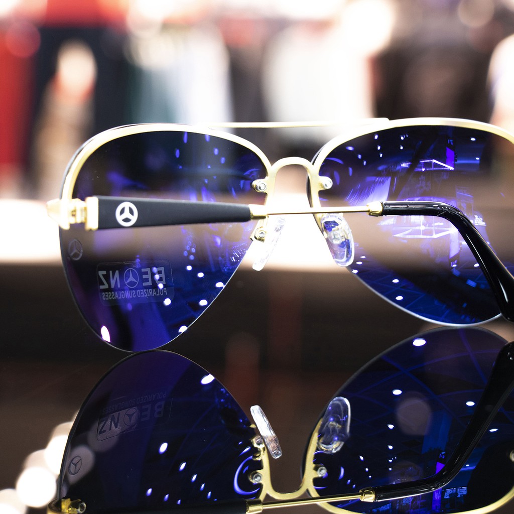 Kính mát Nam BZ Cao cấp, mắt Polarized phân cực, gọng siêu bền, Full box, Khăn lau kính, Thẻ bảo hành 1 năm