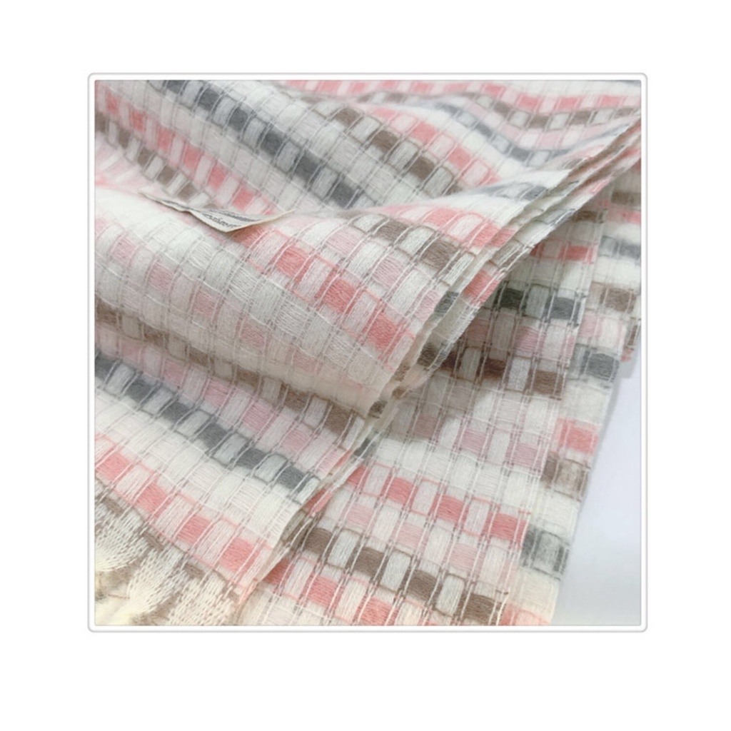 Khăn choàng quàng cổ mùa thu đông khăn len nữ kẻ caro nhiều màu phong cách Hàn Quốc 70*200cm - Mã LE44 The Collar Box