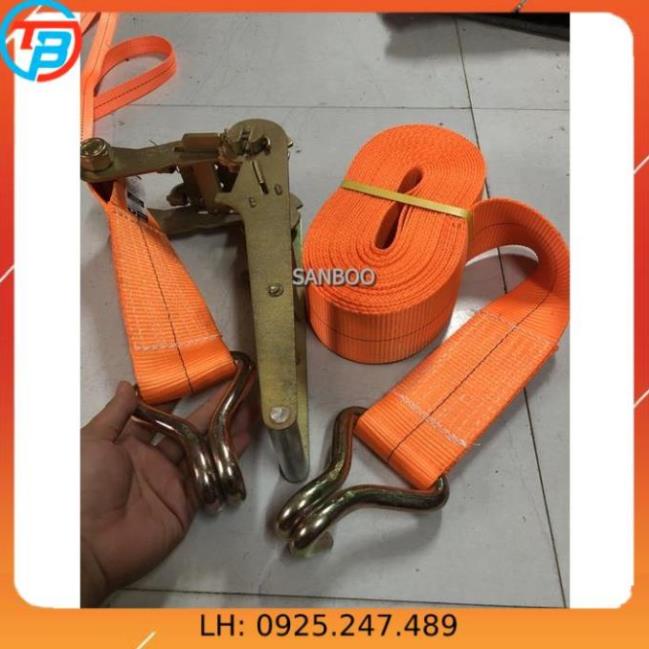 Dây cảo tăng đơ vải chằng hàng - 7.5cm - Tải 10 tấn - 10 Mét