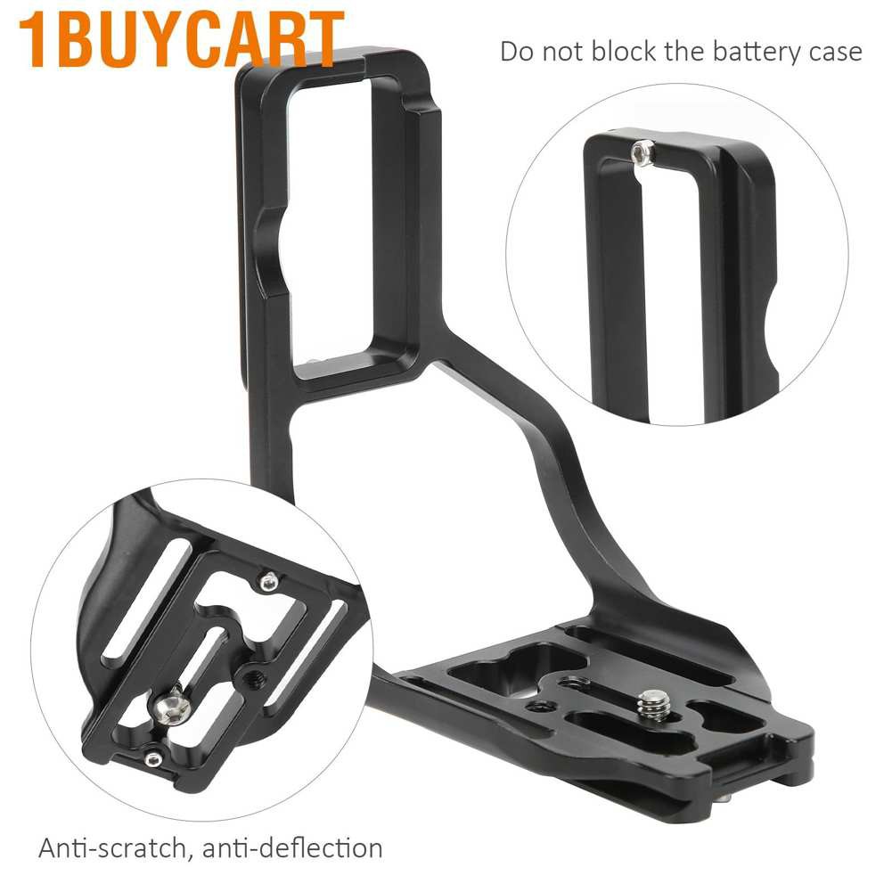 1buycart L Bracket Quick Release Plate Vertical Shooting with Battery Grip for Nikon D810 D800 D800E