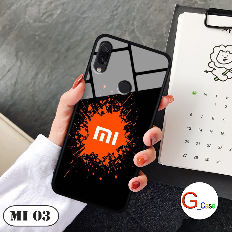 [Mã ELORDER5 giảm 10k đơn 20k] Ốp lưng Xiaomi Redmi Note 7/ Note 7 Pro - lưng kính in logo hãng điện thoại