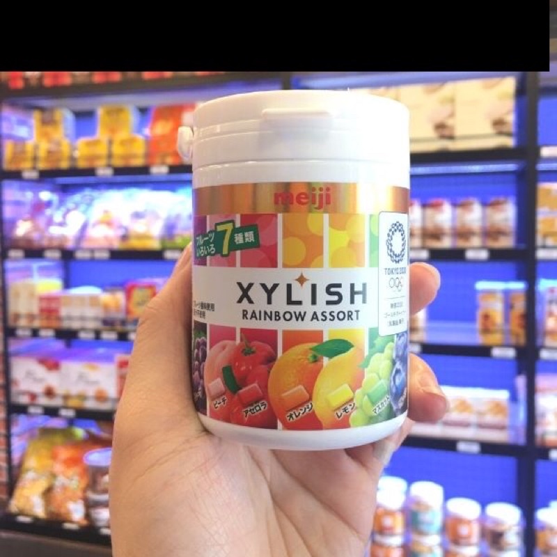 Kẹo Cao Su Trái Cây Meiji 7 vị hàng nội địa Nhật Bản