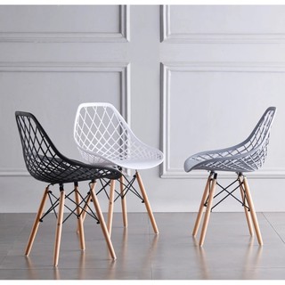 Ghế cafe chân gỗ mặt nhựa pp mã 3012b