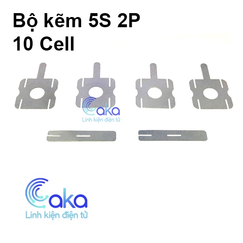 Bộ kẽm hàn cell Pin 5s 2P 10 cell pin 18650