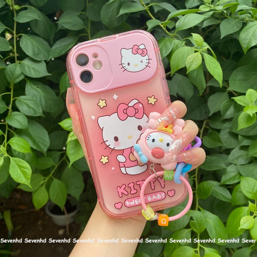 Ốp Điện Thoại Họa Tiết Hello Kitty Cho iPhone 14 13 12 11 Pro Max X XR Xs Max 8 7 6 6s Plus SE 2020