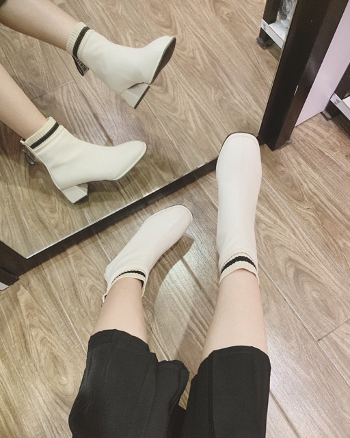 Giày boots nữ, giày nữ cá tính M306 SHOEBYMAI