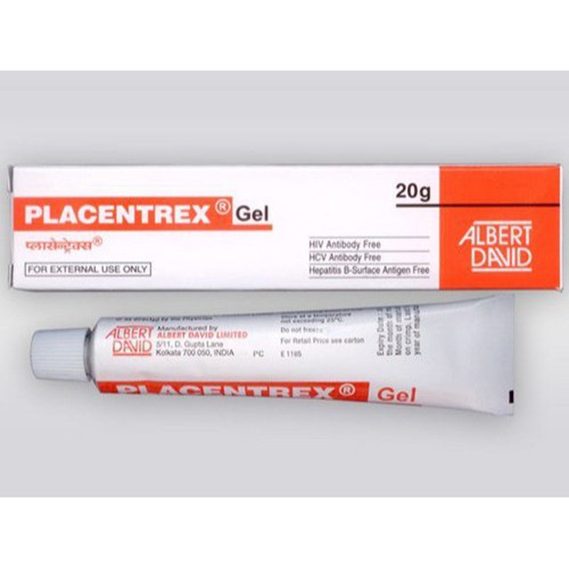 Placentrex Gel - tế bào gốc cho da tổn thương, lăn kim, nặn mụn 20g