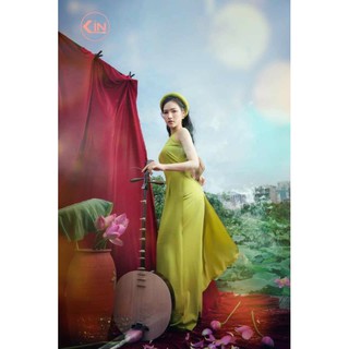 Áo dài yếm kèm quần, mấn