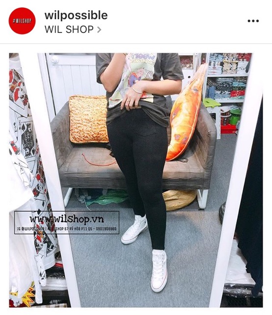 QUẦN LEGGING 1 TÚI TRƯỚC - HÀNG VIỆT NAM GIA CÔNG