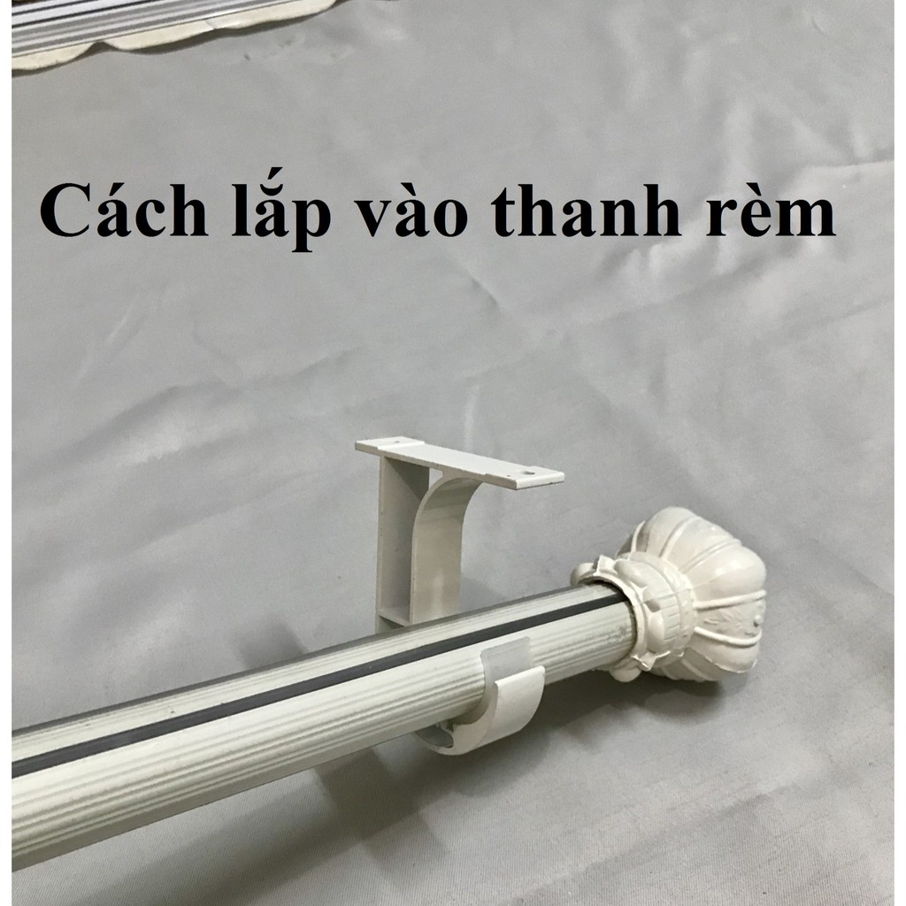 Chân đế bắt trần (áp dụng cho rèm cửa lắp lọt lòng cửa)