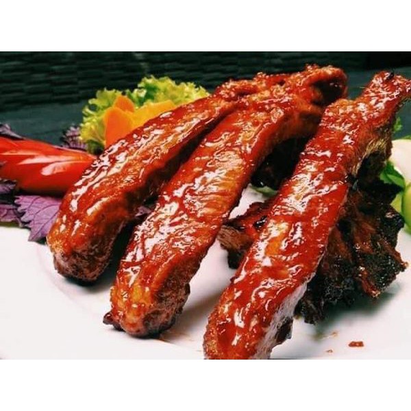 SƯỜN BBQ TẨM ƯỚP SẴN KHAY 500GR | BigBuy360 - bigbuy360.vn