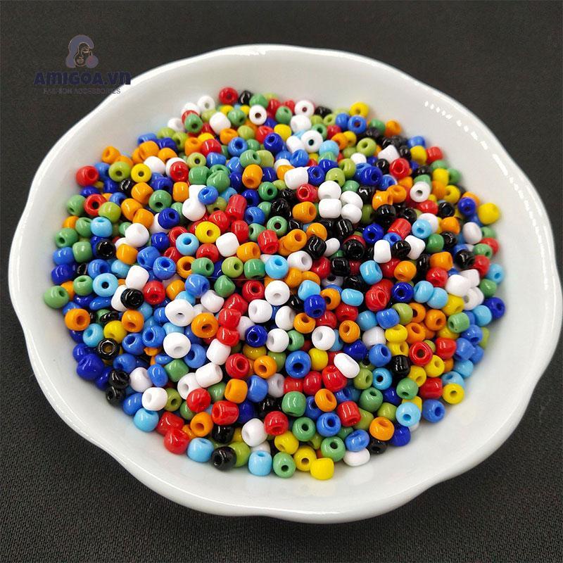 Hạt Cườm Màu Trơn Dùng Làm Kẹp Tóc/Kẹp Tóc/Trang Sức DIY