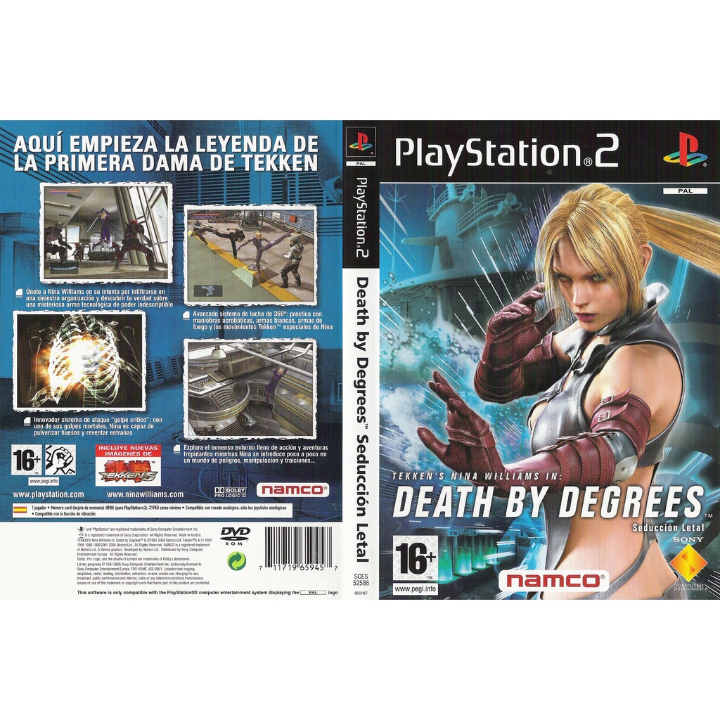 Đĩa trò chơi PS2 Death by Degrees Chất lượng tốt Giao hàng nhanh (DVD)