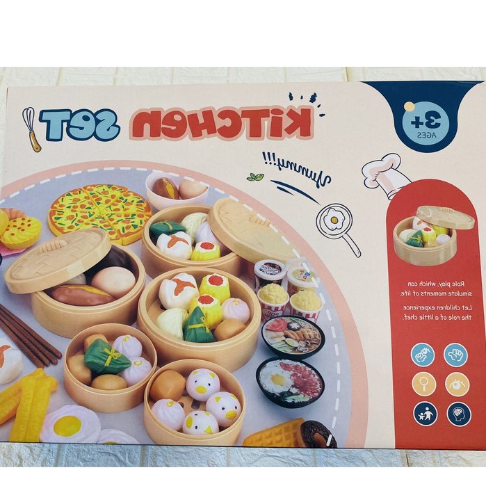 Bộ Đồ Chơi Làm Bánh Cho Bé Set 82 chi tiết , Đồ chơi nấu ăn cho bé.